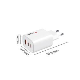 Nabíjačka do siete Verbatim Essentials 65W, 2×USB-C PD, 1×USB-A QC biela

 obrázok produktu 5 z 7
