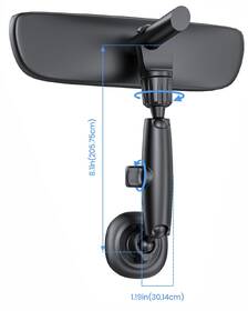 Držiak na mobil Swissten MIRROR, na spätné zrkadlo čierny

 obrázok produktu 1 z 4