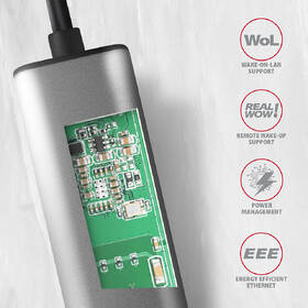 Sieťová karta Axagon USB-A 3.2 Gen 1 - 2.5 Gigabit Ethernet sivá

 obrázok produktu 4 z 4