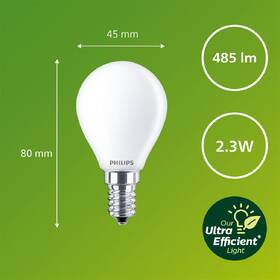 LED žiarovka Philips 40W, E14, teplá biela 

 obrázok produktu 3 z 3