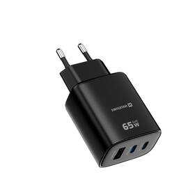 Nabíjačka do siete Swissten EDGE GaN 2x USB-C PD 65W/1x USB-A 18W QC čierna

 obrázok produktu 1 z 5