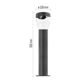 Svietidlo vonkajšie EMOS ZGA0A0P, E27, IP44, MAX 15W, 50 cm 

 obrázok produktu 8 z 8