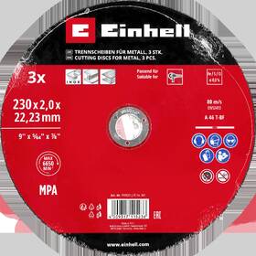Rezací kotúč Einhell 230 mm (3 ks), 49711523 

 obrázok produktu 1 z 3