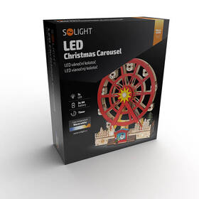 LED dekorácie Solight vianočný kolotoč, 7LED, 30cm 

 obrázok produktu 2 z 5