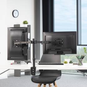 Držiak Hama Štandard, 2 ramená, na monitor, pre uhlopriečky 13" až 32", nosnosť 2x8 kg čierny

 obrázok produktu 9 z 9