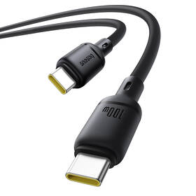 Kábel Baseus Silky USB-C/USB-C, 100W, 1m čierny

 obrázok produktu 3 z 5