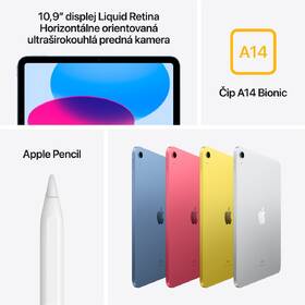 Tablet Apple iPad 10.9 (2024) Wi-Fi 64 GB - strieborný 

 obrázok produktu 4 z 7