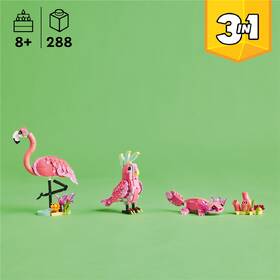 Stavebnica LEGO® Creator 3 v 1 31170 Divoké zvieratá: Ružový plameniak 

 obrázok produktu 6 z 8