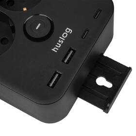 Kábel predlžovací Huslog 15W 2xzásuvka, 2xUSB-C, 2xUSB, 1x držiak na telefón čierny

 obrázok produktu 2 z 9