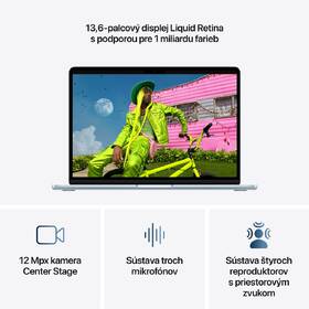 Notebook Apple 13" M5 10× CPU 8× GPU, 16 GB, 512 GB - nebesky modrý SK 

 obrázok produktu 4 z 8