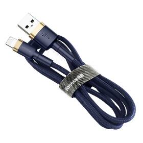 Kábel Baseus Cafule USB/Lightning, 2,4A, 1m modrý/zlatý

 obrázok produktu 2 z 4