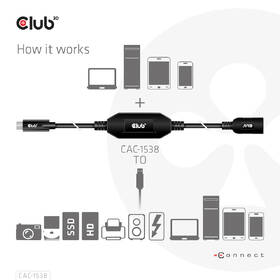 Kábel Club3D USB-C/USB-A, 10m čierny

 obrázok produktu 3 z 4