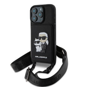 Kryt na mobil Karl Lagerfeld Saffiano Crossbody Karl and Choupette na Apple iPhone 16 Pro čierny

 obrázok produktu 1 z 7