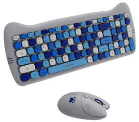 Klávesnica s myšou Canyon Kitty edícia HSET-W6 bezdrôtový set + podložka, CZ layout modrá

 obrázok produktu 3 z 5