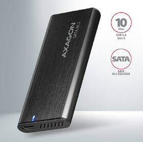 Externý rámček Axagon RAW box USB-C 3.2 Gen 2, M.2 SATA SSD čierny

 obrázok produktu 1 z 9