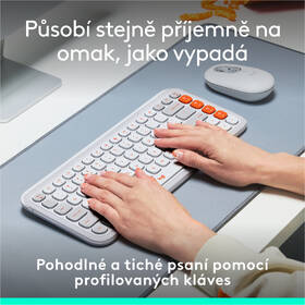 Klávesnica Logitech POP ICON, US layout biela

 obrázok produktu 3 z 10