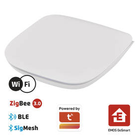 Riadiaca jednotka EMOS GoSmart brána IP-2000Z, ZigBee, Bluetooth, Wi-Fi biela

 obrázok produktu 8 z 16