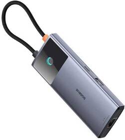 USB Hub Baseus Metal Gleam Series II 6-in-1 sivý

 obrázok produktu 3 z 5