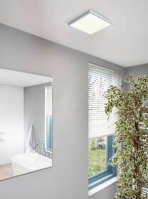 LED stropné svietidlo Eglo Fueva 5, štvorec, 28,5 cm, teplá biela, IP44 chróm

 obrázok produktu 2 z 2