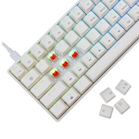 Klávesnica White Shark SHINOBI 2, US layout, Red Switch biela

 obrázok produktu 2 z 11