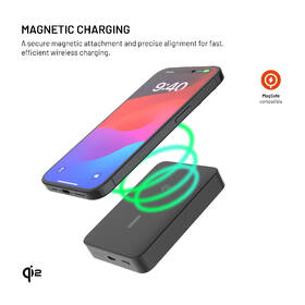 Powerbank FIXED MagZen 10 Crystal s Qi2 a MagSafe, 10000 mAh čierny

 obrázok produktu 2 z 11