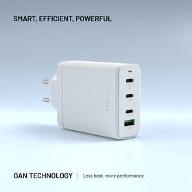 Nabíjačka do siete FIXED GaN, 3xUSB-C, 1xUSB-A, PD 3.0, 120W biela

 obrázok produktu 5 z 11