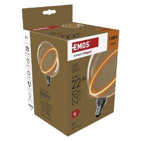 LED žiarovka EMOS DECO G130SRA "SATURN", 4W, 220 lm, E27, teplá biela + 

 obrázok produktu 3 z 6
