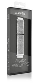 Remienok Aligator 22AW0017, nylonový 22mm biely

 obrázok produktu 2 z 2