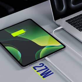 Kábel Allity AUC-02, 27W, USB-C/Lightning, 1m biely

 obrázok produktu 4 z 4