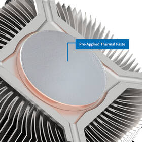 Chladič CPU AKASA Copper Core Intel LGA1700, 125 W TDP hliník

 obrázok produktu 5 z 5