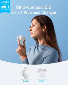 Bezdrôtová nabíjačka Anker MagGo 3v1 Foldable Pad 15W biela

 obrázok produktu 2 z 6