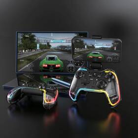 Gamepad White Shark PRAETORIAN RGB - PC,PS3/PS4, Android, iOS ,Nintendo priehľadný

 obrázok produktu 4 z 8