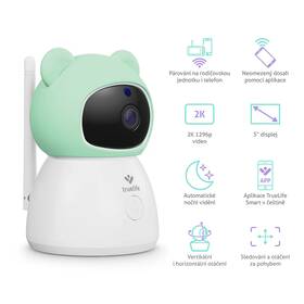 Detská elektronická pestúnka TrueLife NannyCam R6 Dual Smart biela

 obrázok produktu 1 z 12