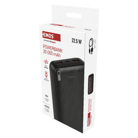 Powerbank EMOS AlphaQ3, 22,5W, 20000 mAh čierny

 obrázok produktu 12 z 14