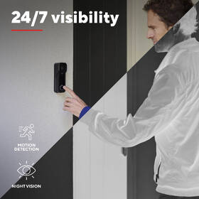 Videozvonček Trust DOORCAM-3000 Smart Wi-Fi čierny

 obrázok produktu 8 z 15