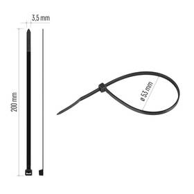 Sťahovacie pásky EMOS 200×3,5MM, 100KS čierne

 obrázok produktu 10 z 10