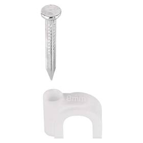 Káblový klip EMOS 8MM, 50KS biely

 obrázok produktu 6 z 8