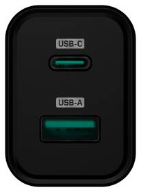 Nabíjačka do siete Connect IT Wanderer2 GaN, 1× USB-C + 1x USB-A, 33W PD čierna

 obrázok produktu 1 z 3