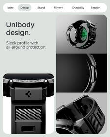 Remienok Spigen Rugged Armor Pro + Stand na Google Pixel Watch 4 45mm čierny

 obrázok produktu 13 z 19