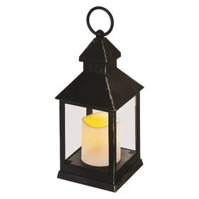 LED dekorácie EMOS lampáš antik čierna blikajúci, 3x AAA, vnútorný, vintage, časovač 

 obrázok produktu 1 z 4