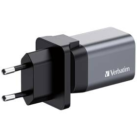 Cestovný adaptér Verbatim GNC-35 GaN 35W, 1x USB-C PD 35W, 1x USB-A QC 3.0 strieborný

 obrázok produktu 2 z 6