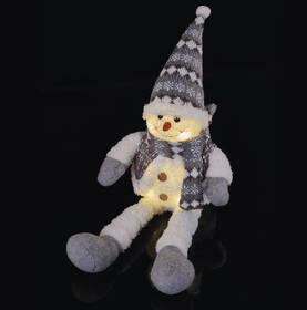 LED dekorácie EMOS vianočný snehuliak sediaci, 31 cm, 3x AA, vnútorné, teplá biela 

 obrázok produktu 7 z 9