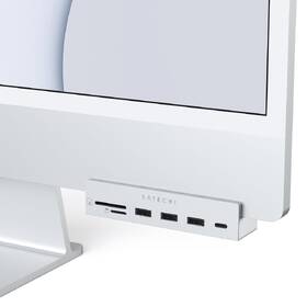 USB Hub Satechi USB-C Clamp Hub iMac 24inch (2021) (1x USB-C, 3x USB-A 3.0, Micro/SD) strieborný

 obrázok produktu 4 z 4