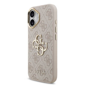 Kryt na mobil Guess PU Leather 4G Metal Logo Gold Frame MagSafe na Apple iPhone 17 ružový

 obrázok produktu 2 z 7