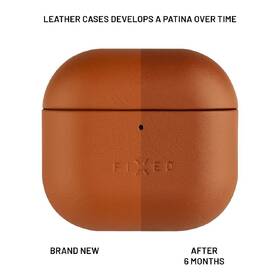 Puzdro FIXED Kožené puzdro PodsLeather pre Apple AirPods 4 hnedé

 obrázok produktu 4 z 6