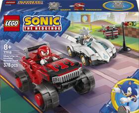 Stavebnica LEGO® Sonic the Hedgehog™ 77118 Silver a jeho auto vs. Knuckles a jeho monster truck 

 obrázok produktu 4 z 9