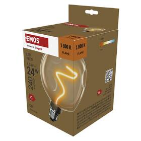 LED žiarovka EMOS DECO CG125A "BURGEON", 4,5 W, 240 lm, E27, teplá biela + 

 obrázok produktu 5 z 7