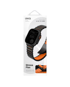 Remienok Uniq Strova Flex na Apple Watch 49/46/45/44 mm čierny/oranžový

 obrázok produktu 8 z 9