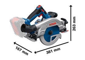 Okružná píla Bosch Professional GKS 18V-57-2 GX (bez baterie) 

 obrázok produktu 1 z 14