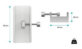 USB Hub Connect IT 4v1 na dosku stola, USB-C/3x USB strieborný

 obrázok produktu 3 z 5